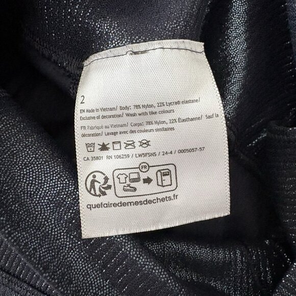 Lululemon 2 Radiate Foil Print Black Night Align High-Rise Ribbed Pant 25” Shine - Picture 10 of 11